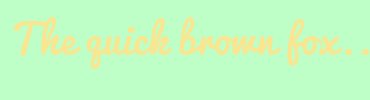Image with Font Color FAE591 and Background Color BDFFC7